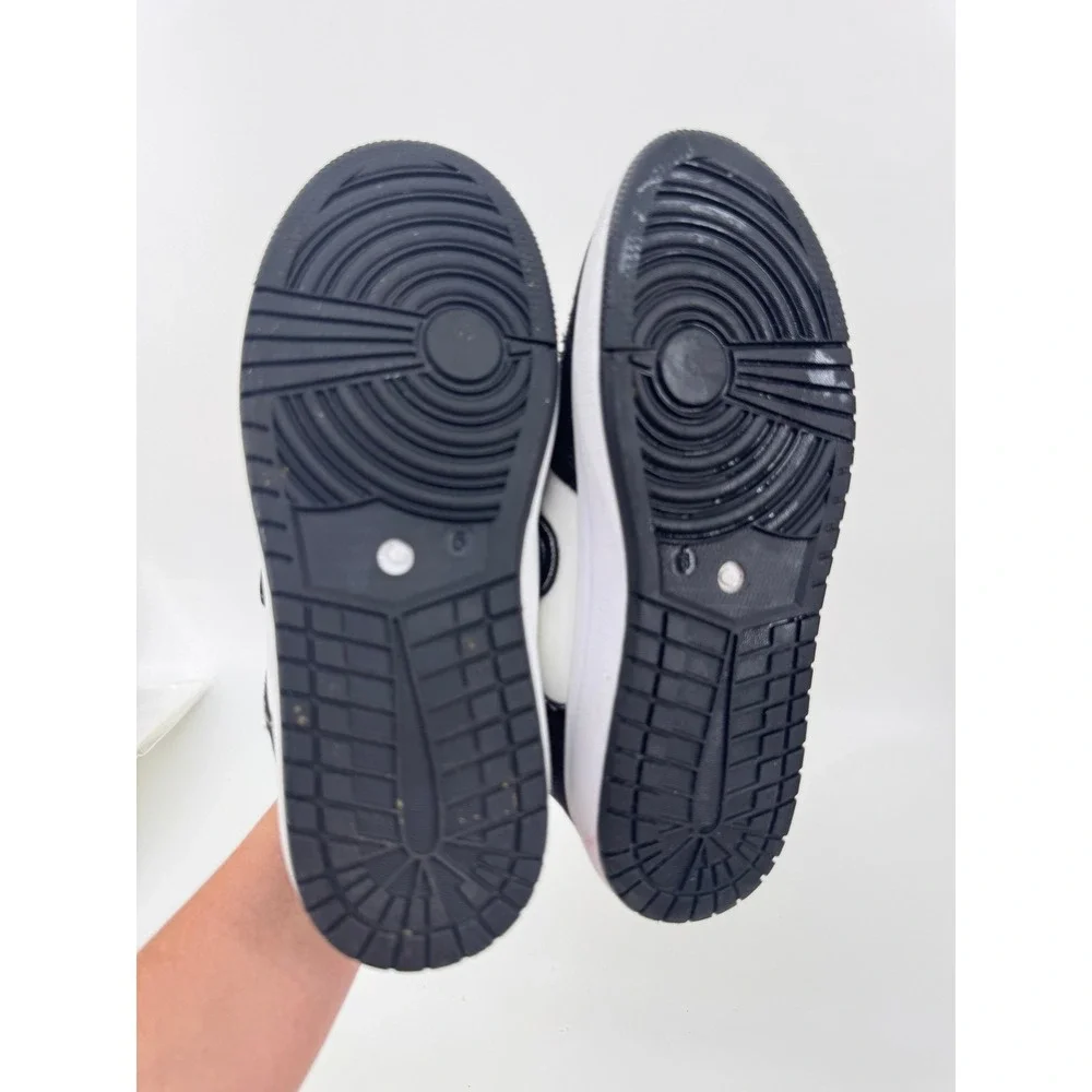 True Religion Sneakers Kids Size 9 Black White Denim Rhinestone Casual Shoes